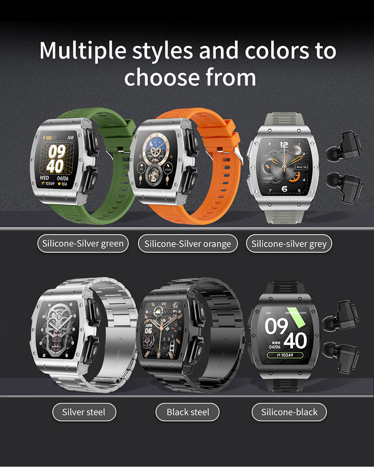 JM09 watch with earbuds ,Smartwatch with Earbuds ,TWS Smart Watch ,JM09 smart watch with earphone ，earphone smart watch ,smart watch earbuds 2 in 1 ,smartwatch with earbuds ,JM09 watch earphone ,JM09 smart watch